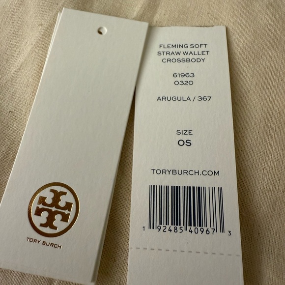 Tory Burch raffia and green leather Crossbody Bag - Picture 8 of 11